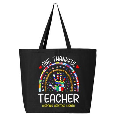 One Thankful Teacher Hispanic Heritage Month Countries 25L Jumbo Tote