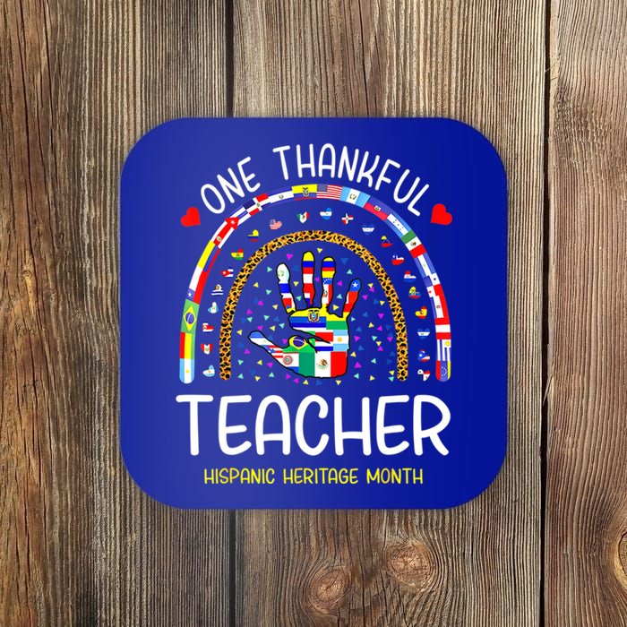 One Thankful Teacher Hispanic Heritage Month Countries Coaster