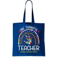 One Thankful Teacher Hispanic Heritage Month Countries Tote Bag