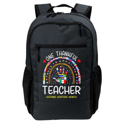 One Thankful Teacher Hispanic Heritage Month Countries Daily Commute Backpack