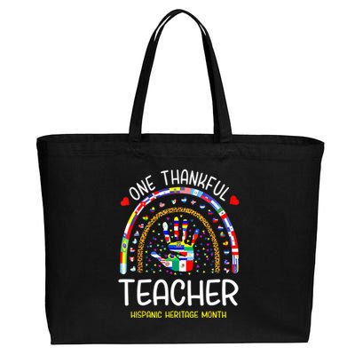 One Thankful Teacher Hispanic Heritage Month Countries Cotton Canvas Jumbo Tote