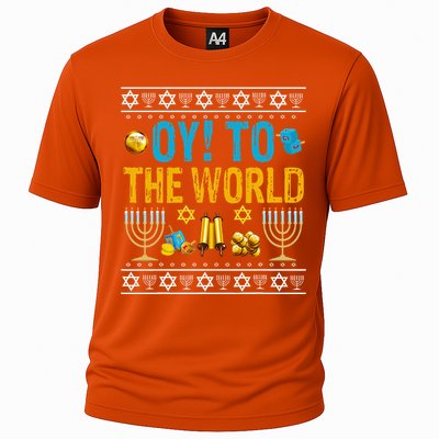 Oy To The World Jewish Gift   Cooling Performance Crew T-Shirt