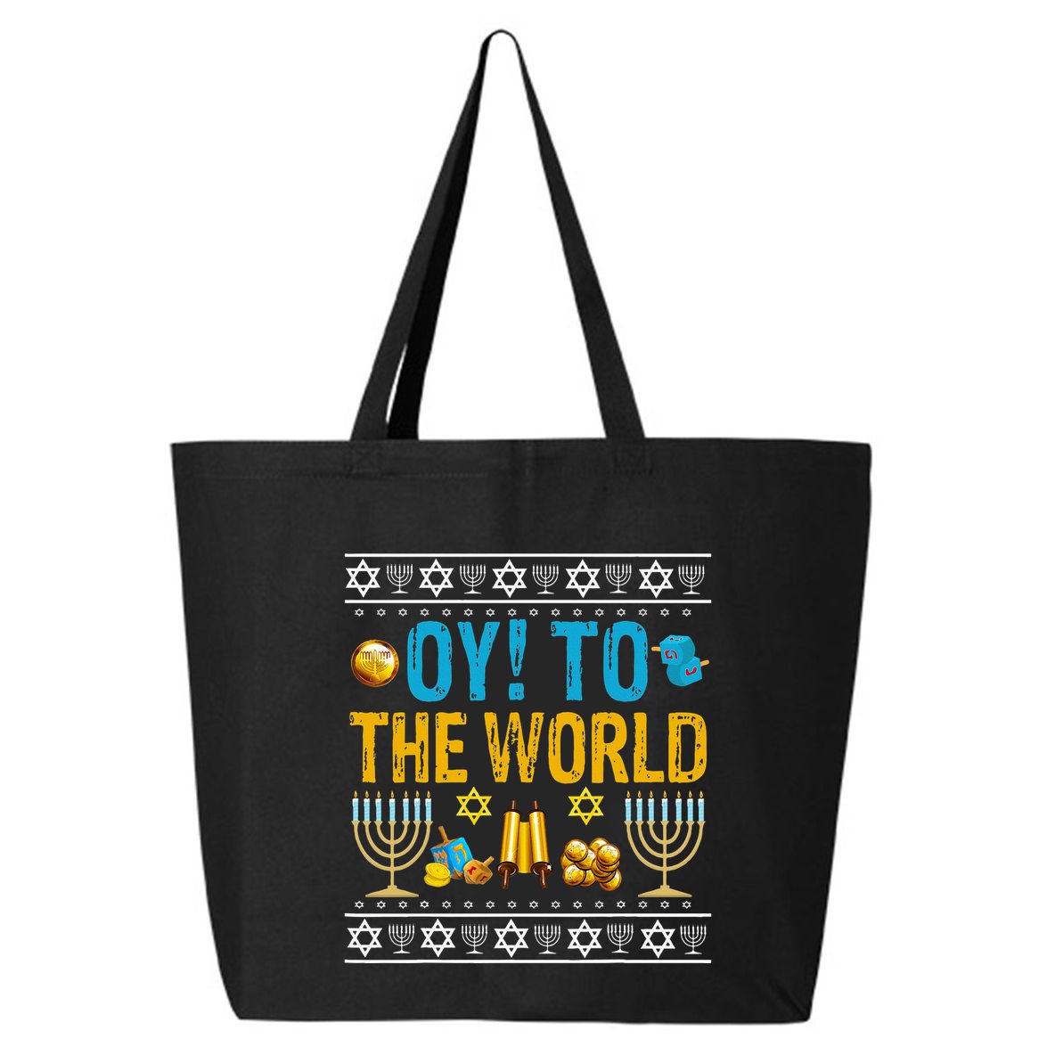 Oy To The World Jewish Gift   25L Jumbo Tote