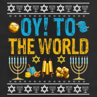 Oy To The World Jewish Gift   25L Jumbo Tote