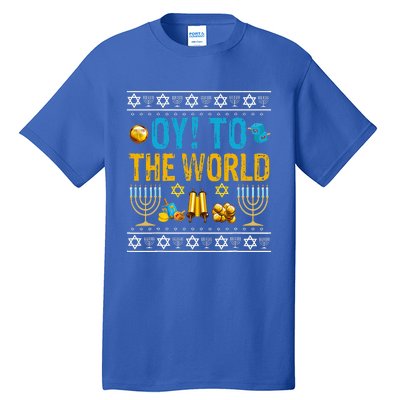 Oy To The World Jewish Gift   Tall T-Shirt