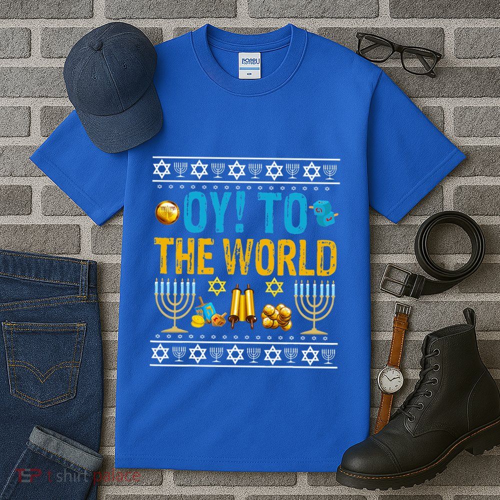 Oy To The World Jewish Gift   Tall T-Shirt