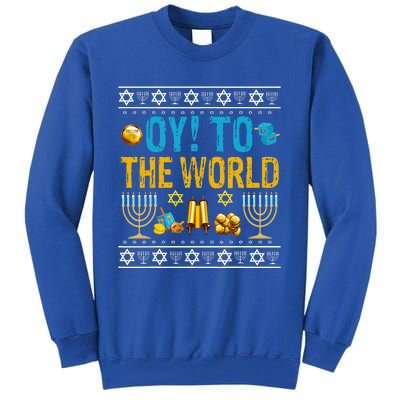 Oy To The World Jewish Gift   Tall Sweatshirt