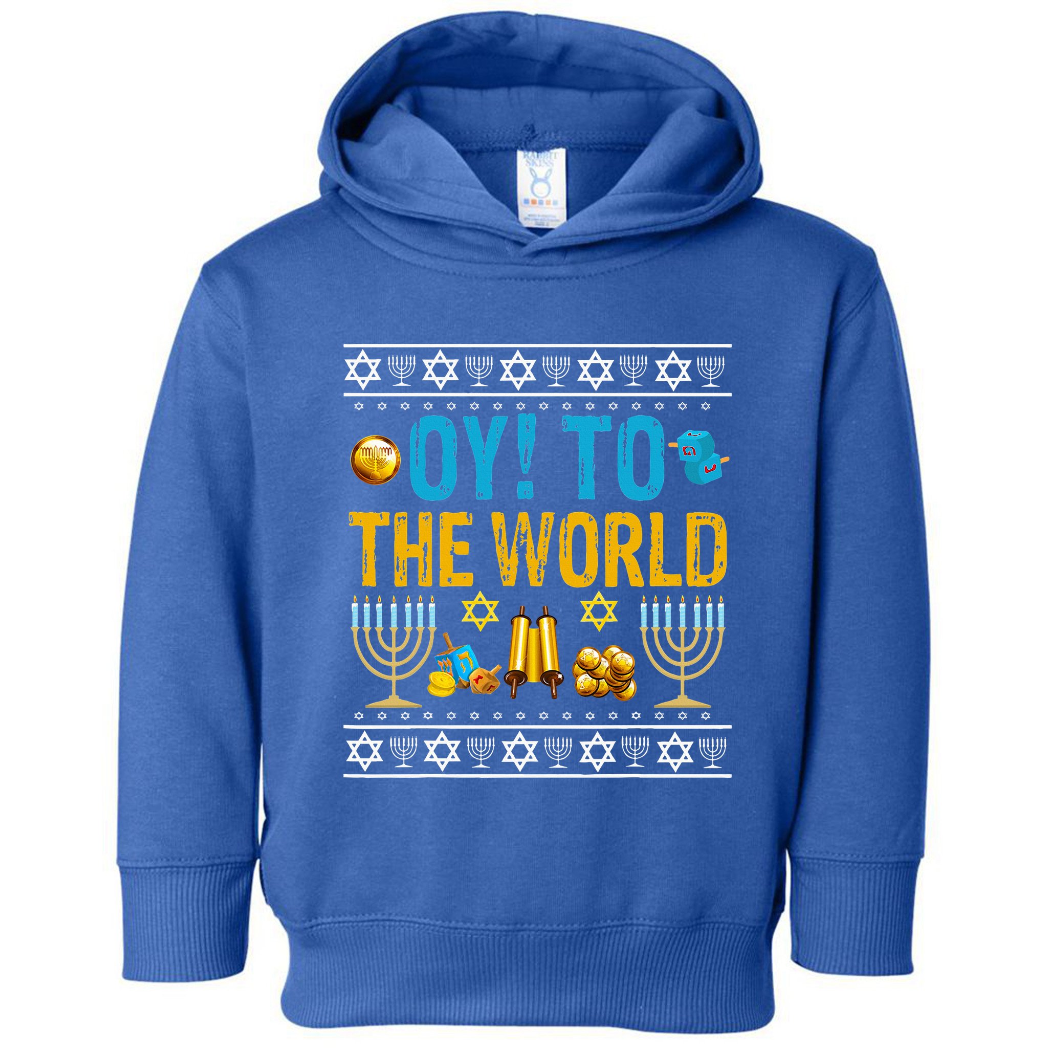 Oy To The World Jewish Gift   Toddler Hoodie