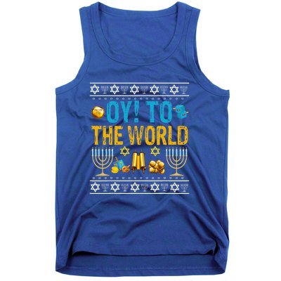 Oy To The World Jewish Gift   Tank Top