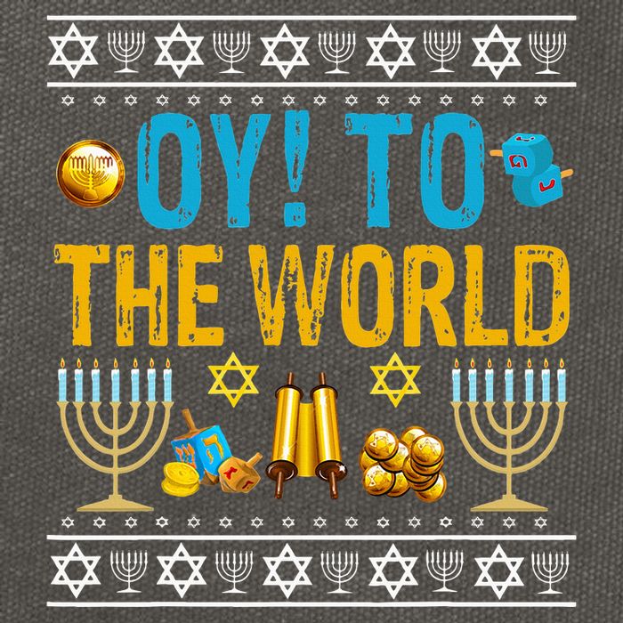 Oy To The World Jewish Gift   Cotton Canvas Backpack