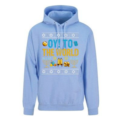 Oy To The World Jewish Gift   Unisex Surf Hoodie