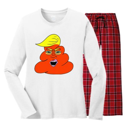 Orange Turd TrumpS Lawyer Called Him Funny Political Women's Long Sleeve Flannel Pajama Set 