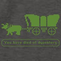 Oregon Trail T Shirt You Have Died Of Dysentery 8Bit Video Game 1865 Vector Backpack