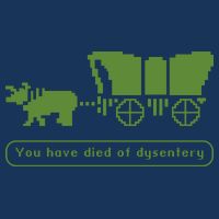 Oregon Trail T Shirt You Have Died Of Dysentery 8Bit Video Game 1865 Infant Baby Jersey Bodysuit