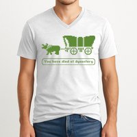 Oregon Trail T Shirt You Have Died Of Dysentery 8Bit Video Game 1865 V-Neck T-Shirt
