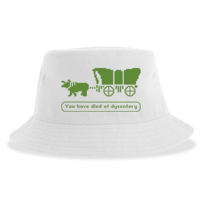 Oregon Trail T Shirt You Have Died Of Dysentery 8Bit Video Game 1865 Sustainable Bucket Hat