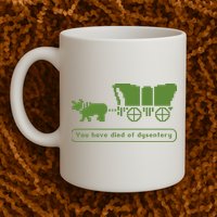 Oregon Trail T Shirt You Have Died Of Dysentery 8Bit Video Game 1865 Mug