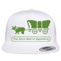 Oregon Trail T Shirt You Have Died Of Dysentery 8Bit Video Game 1865 Flat Bill Trucker Hat