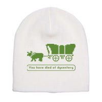 Oregon Trail T Shirt You Have Died Of Dysentery 8Bit Video Game 1865 Short Acrylic Beanie