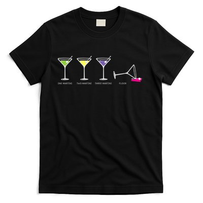 One Two Three Martini Floor For Martini Lovers Cocktail Fans Premium T-Shirt
