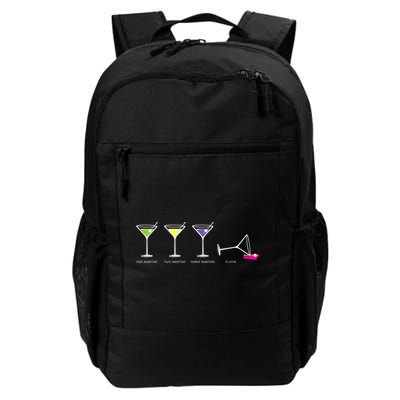 One Two Three Martini Floor For Martini Lovers Cocktail Fans Premium Backpack