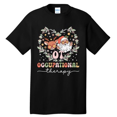 Occupational Therapy Therapist Ot Ota Christmas Tall T-Shirt