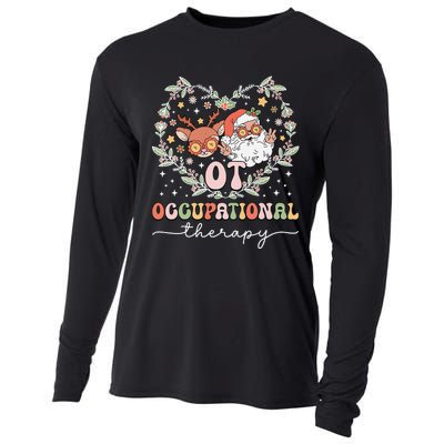 Occupational Therapy Therapist Ot Ota Christmas Cooling Performance Long Sleeve Crew