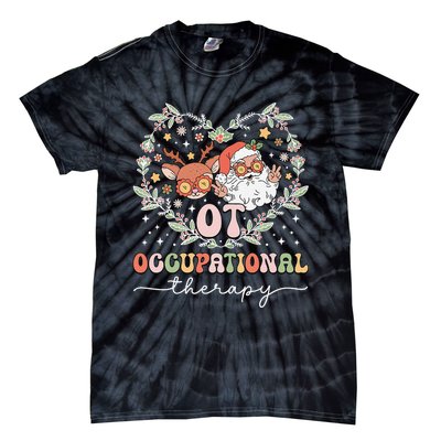 Occupational Therapy Therapist Ot Ota Christmas Tie-Dye T-Shirt