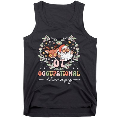 Occupational Therapy Therapist Ot Ota Christmas Tank Top