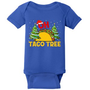 Oh Taco Tree Christmas Cute Xmas Mexican Food Tacos Lover  Baby Bodysuit