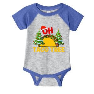 Oh Taco Tree Christmas Cute Xmas Mexican Food Tacos Lover  Infant Baby Jersey Bodysuit