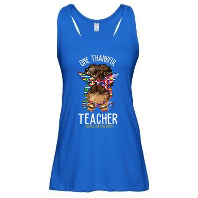 One Thankful Teacher Hispanic Heritage Month Countries Ladies Essential Flowy Tank