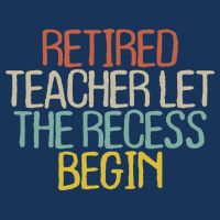 Old Text Vintage Retired Teacher Button
