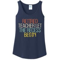 Old Text Vintage Retired Teacher Ladies Essential Tank