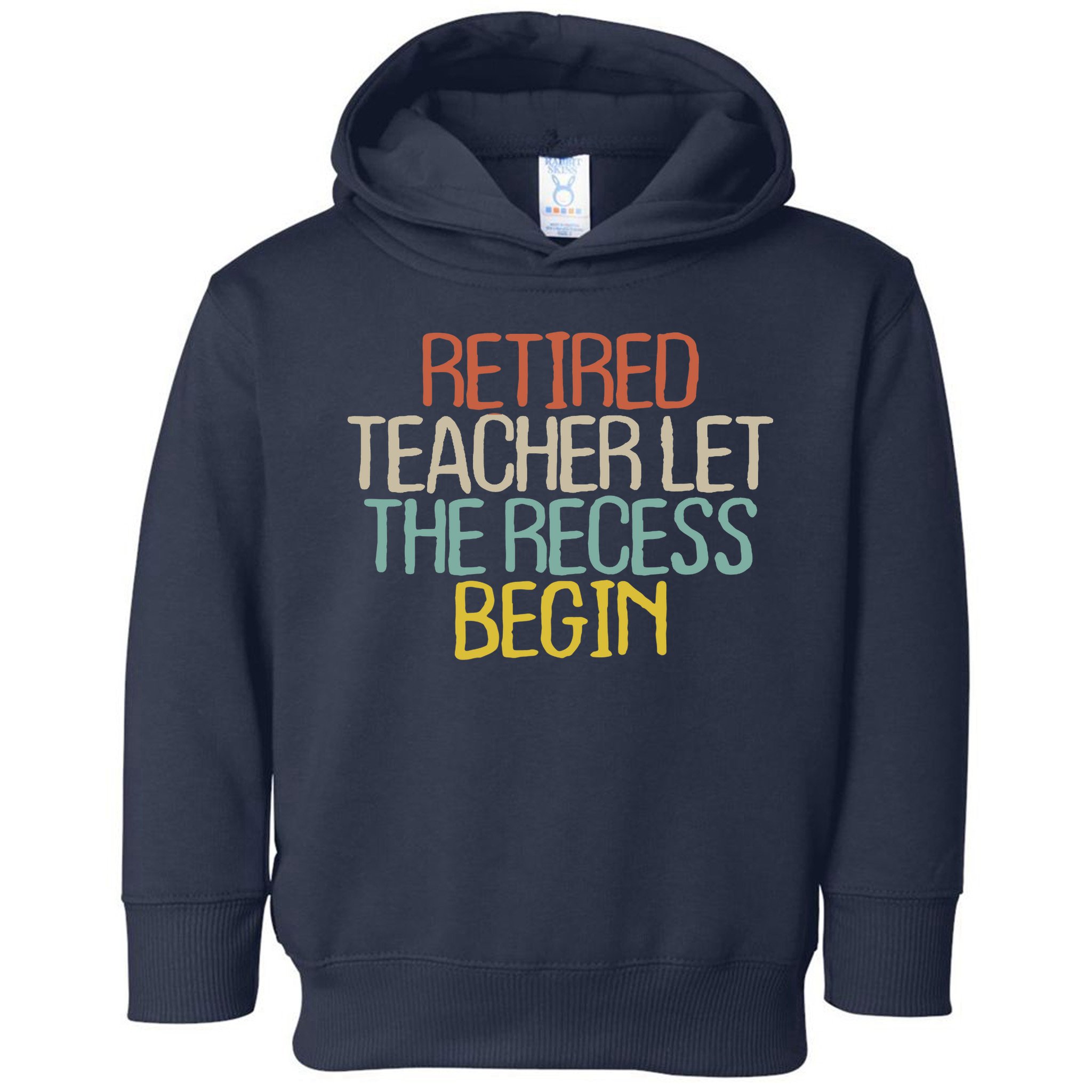 Old Text Vintage Retired Teacher Toddler Hoodie