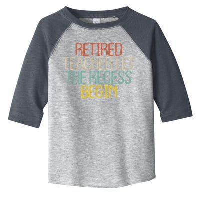 Old Text Vintage Retired Teacher Toddler Fine Jersey T-Shirt