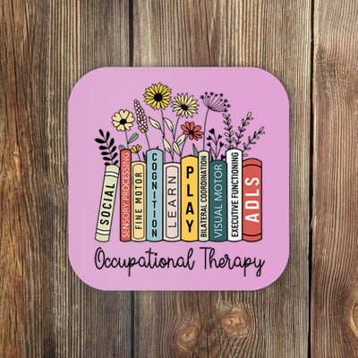 Occupational Therapy Wildflower Book Ot Therapist Assistant Coaster