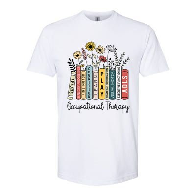 Occupational Therapy Wildflower Book Ot Therapist Assistant Softstyle CVC T-Shirt