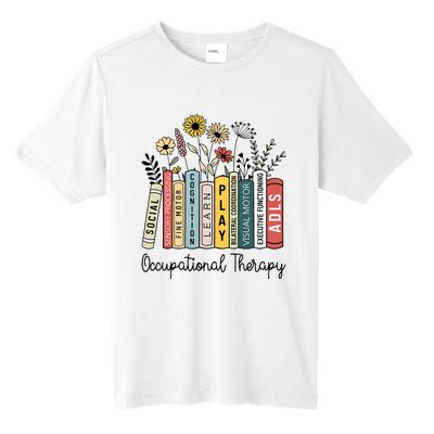 Occupational Therapy Wildflower Book Ot Therapist Assistant Tall Fusion ChromaSoft Performance T-Shirt