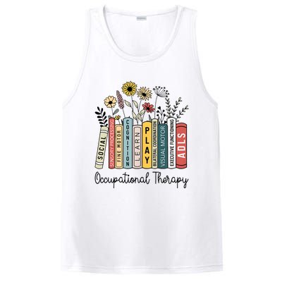 Occupational Therapy Wildflower Book Ot Therapist Assistant PosiCharge Competitor Tank