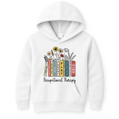 Occupational Therapy Wildflower Book Ot Therapist Assistant Kids Hoodie