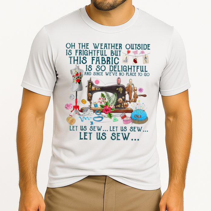 Oh The Weather Outside Is Frightful But This Fabric Sewing Cooling Performance Crew T-Shirt
