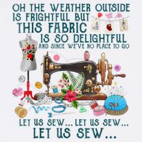 Oh The Weather Outside Is Frightful But This Fabric Sewing Short Acrylic Beanie