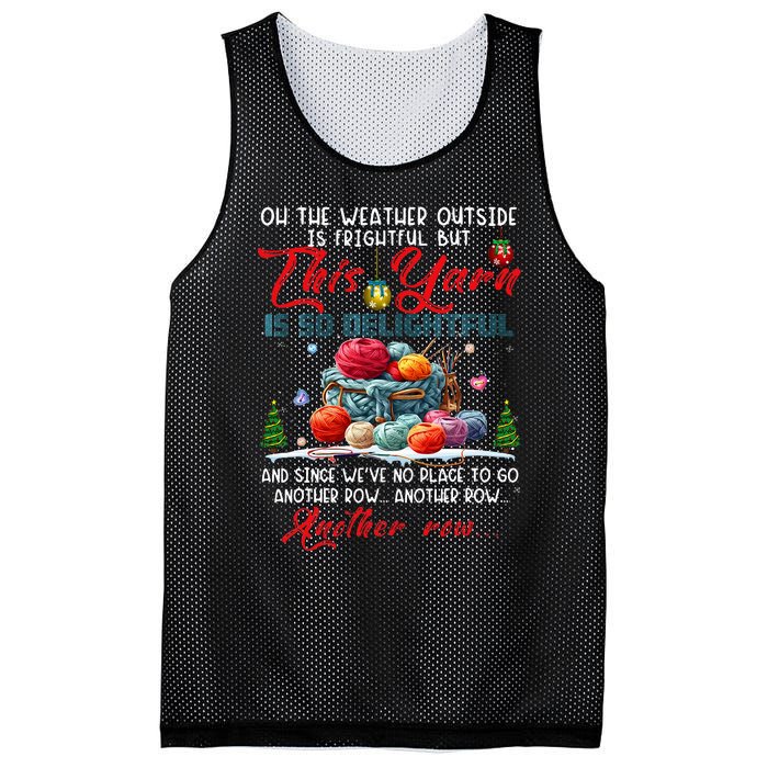 Oh The Weather Outside Is Frightful But This Yarn Mesh Reversible Basketball Jersey Tank