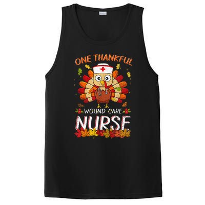 One Thankful Wound Care Nurse Turkey Fall Thanksgiving Nurse PosiCharge Competitor Tank