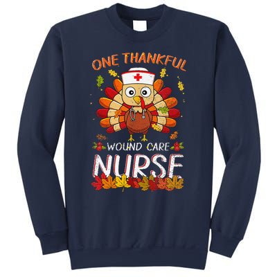 One Thankful Wound Care Nurse Turkey Fall Thanksgiving Nurse Sweatshirt