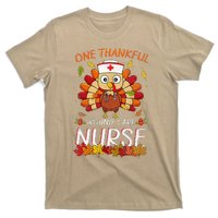 One Thankful Wound Care Nurse Turkey Fall Thanksgiving Nurse T-Shirt