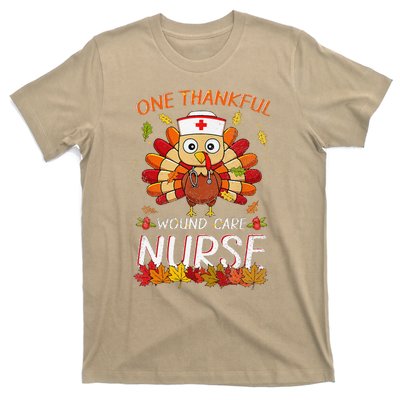 One Thankful Wound Care Nurse Turkey Fall Thanksgiving Nurse T-Shirt