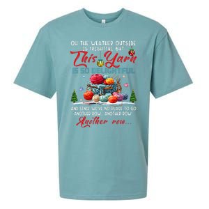 Oh The Weather Outside Is Frightful But This Yarn Sueded Cloud Jersey T-Shirt