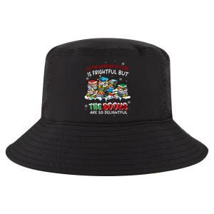 Oh The Weather Outside The Books Are So Delightful Christmas Lights Cool Comfort Performance Bucket Hat